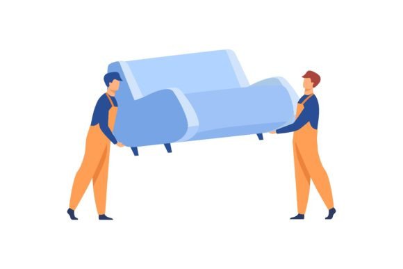 Download Moving to New Apartment Concept. Men in - New Collection