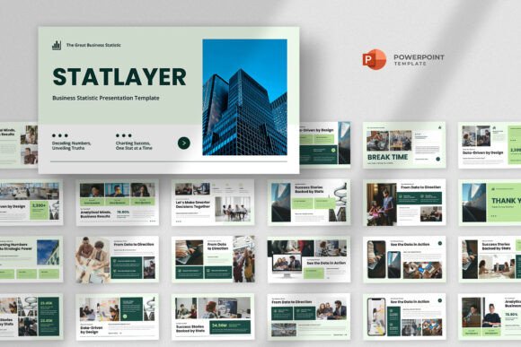 Download Business Statistic Powerpoint Template - Powerpoint Collection