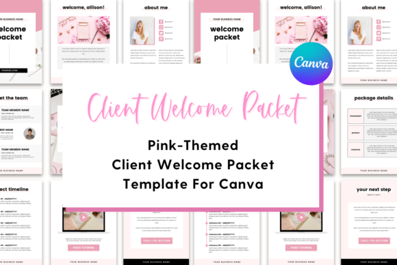 Download Client Welcome Packet Canva Template - Client welcome packet Collection