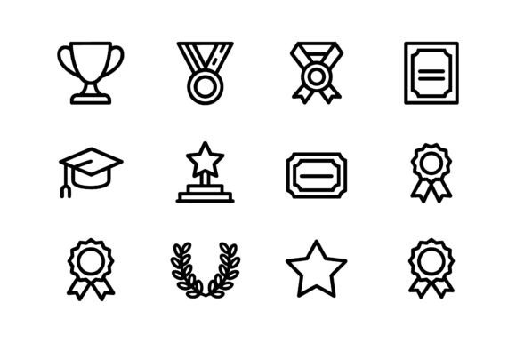 Download Academic &amp; Graduation Icon Set EPS - Academic Collection