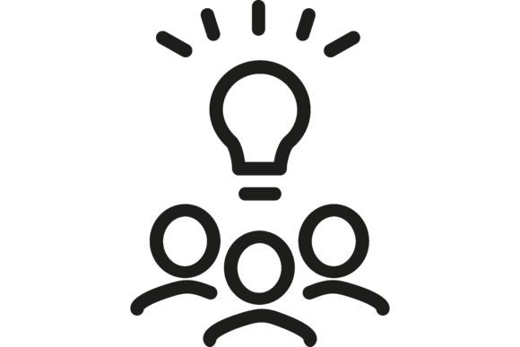 Download Brainstorming Line Icon. Team, Bulb, New - New Collection