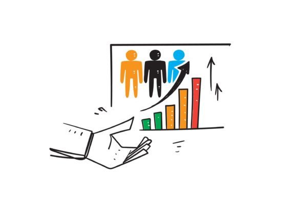 Download Doodle Population Growth Icon Chart - Growth Collection