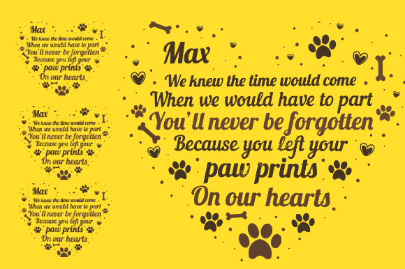 Download Pet Memorial Gift Card Graphic Design - Premium Resources