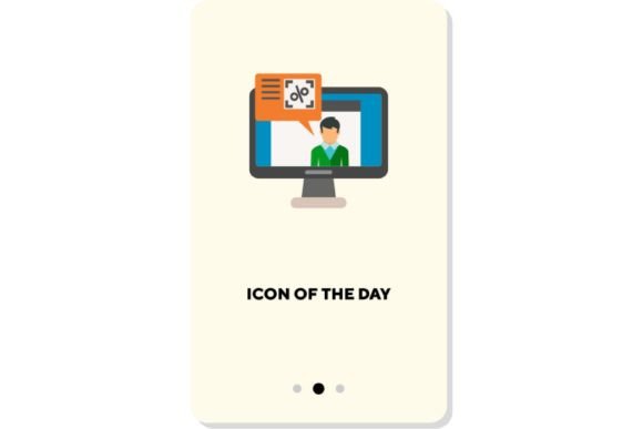 Download Watching TV Thin Flat Icon. News, Advert - New Collection