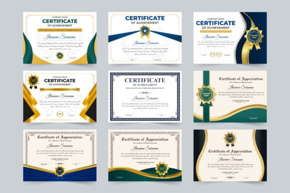 Download Education and Office Certificate Set - Certificate Collection