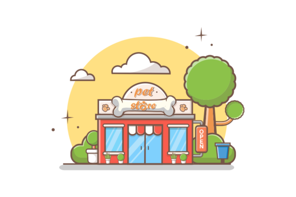 Download Pet Shop Flat Style Design Illustration - Pet Collection