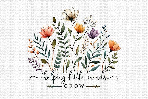 Download Floral Teacher Growth PNG - Growth Collection